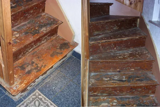 Přehled poškození schodů
Přehled poškození schodů