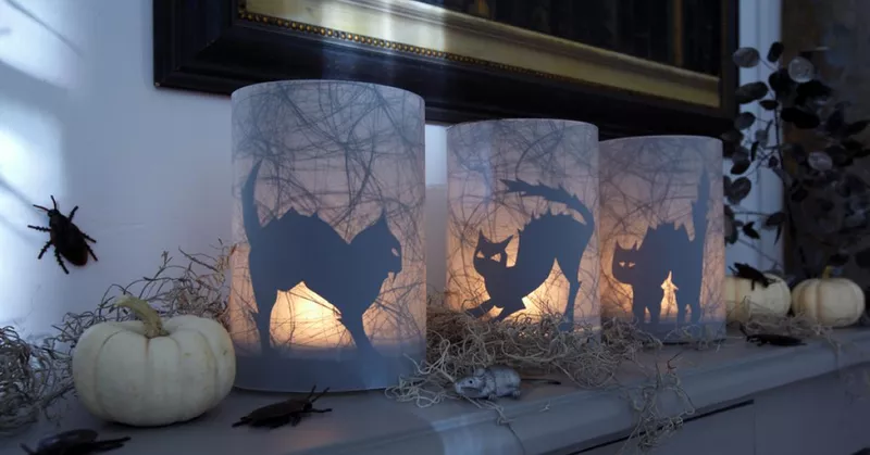
  Idées artisanales pour Halloween: lanternes noires à gueule de bois - Your-Best-Home.net
